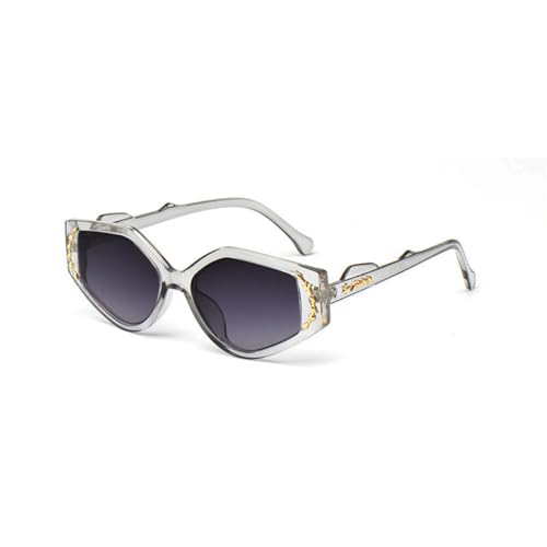 Lunettes de soleil ovales femmes œil de chat vintage avec verres rétro UV400