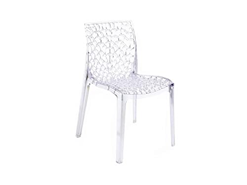 UP ON Nr.4 Sedia mod. Gruvyer Policarbonato Trasparente