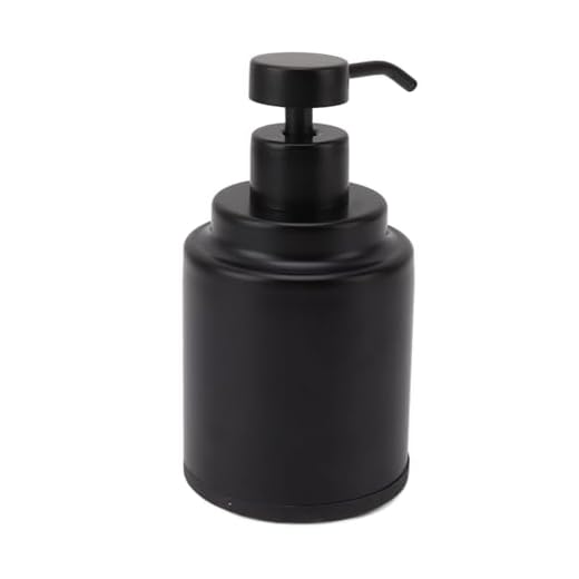 CFTGIW Manual de Acero Inoxidable Bottación de Prensa de Mano para la Mano para champú Loción de la Ducha Circular de 300 Ml de Poros Es Manchado de Acero Inoxidable de Líquido Dispensinutorial