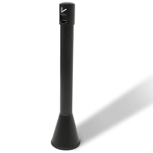 Image of Standing Trash Receptacle Outdoor Steel Commercial Trash Can with Removable Inner Barrel for Park, Garden, Home, Apartment, Garage, Office