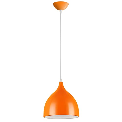 Éclairage minimaliste réglable avec suspension orange et rouge 30cm