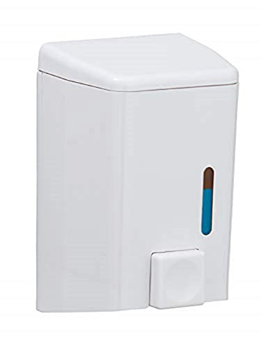Preisvergleich Produktbild WENKO Seifenspender Cremona Weiß - Flüssigseifen-Spender, Spülmittel-Spender Fassungsvermögen: 0.5 l, Kunststoff (ABS), 10 x 16 x 8.5 cm, Weiß