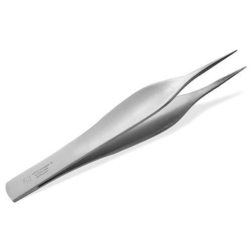 Otto Herder Manicure Splitterpinzette 9 3cm mit feiner Spitze medizinische Pinzette mit Mikroverzahnung chirurgische Spitzpinzette aus Instrumentenstahl medizinische Qualität