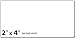 PRES-a-ply Laser Label, 2 x 4 Inches, White, Box of 2500 (30609)