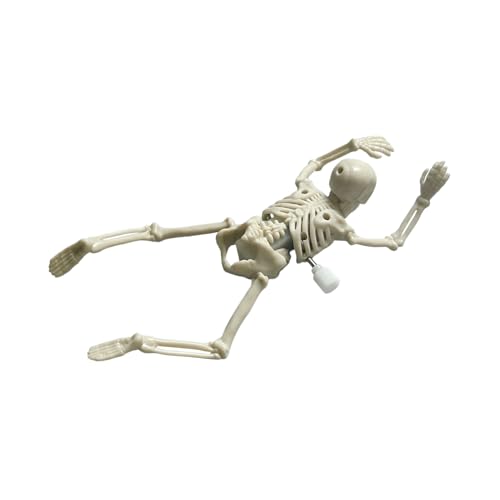 Toy de skeet - Figura de 6 pulgadas | ABS articulado: decoración aterradora con articulaciones móviles y detalles realistas de 20 g en ABS, ideal para Halloween, fiestas, oficinas y colecciones