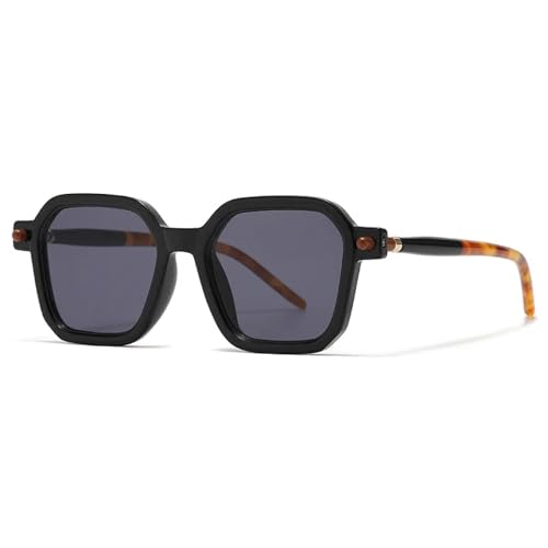 Lunettes de soleil gris clair style punk : l'originalité multicolore mixte