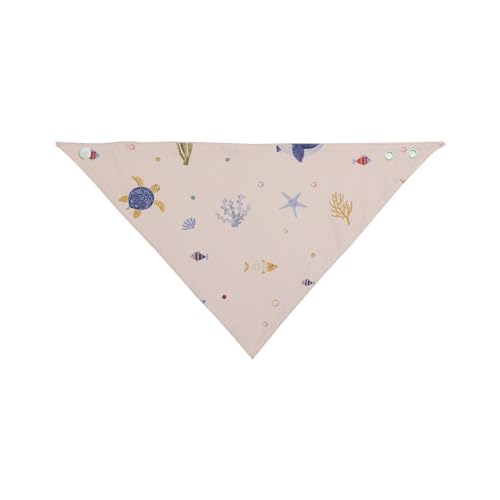 Image of abracadabra Cotton Jersey Drool Bibs (Set of 3) - Soft, Super Absorbent & Lightweight With Adjustable Snaps - Hello Sea