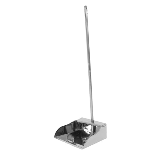 NULYLU ステンレス製加厚ゴミシャベル ロングハンドル設計 便利な家用掃