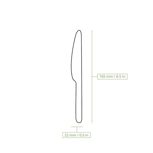 BIOZOYG Einwegmesser Holz 1000 Stück 16,5cm | Essbesteck Messer Holzbesteck Einweg Bio Einweggeschirr Holz Einwegbesteck Holzmesser Einmalbesteck Schmiermesser wooden Knife Besteck