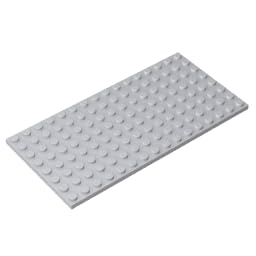 92438 Foundation Plate Plate 8x16 5Pieces GDS-529 Compatible with Lego Building Blocks Color:gray white