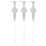 SOLUSTRE 3 Stück Pack Flaschenpumpenkopf aus Pp für Schaumpumpflaschen und Seifenspender mit Feiner Verarbeitung und Formstabil für Bad und Dusche