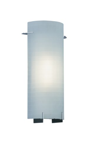Image of DESIGNERS FOUNTAIN Moderne Wall Sconce Light, 14.5 Inch Lighting Fixture for Bedroom, Bathroom and Entryway, Chrome, 6041-CH