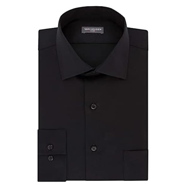 Van Heusen Dress Shirt Regular Fit Flex Collar Stretch Solid Camicia da cerimonia Uomo