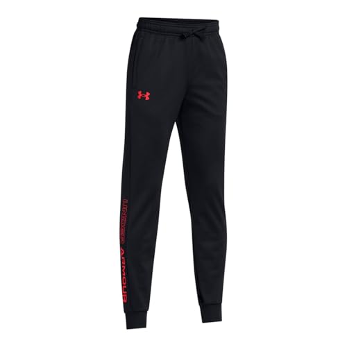 Under Armour Boys Brawler 2.0 Tapered Pants, (003) Black/Racer Red/Racer Red, Small3