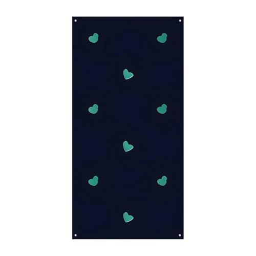 Décoration de porte verticale bleue pour un accueil chaleureux au jardin