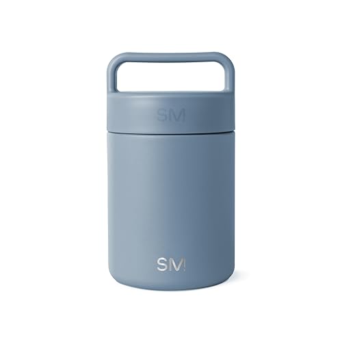 Image of Simple Modern Food Jar for Hot Food | Reusable Stainless Steel Vacuum Insulated Leak Proof Lunch Storage for Smoothie Bowl, Soup, Oatmeal | Provision Collection | 12oz | Blue Dune