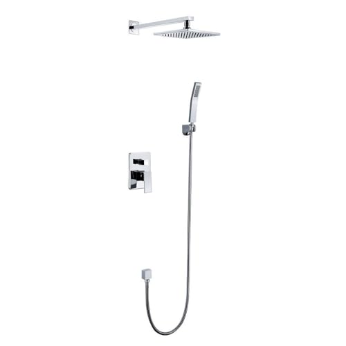 Douche de plaie chromée 8 pouces finition chrome brillant pour cuisine moderne