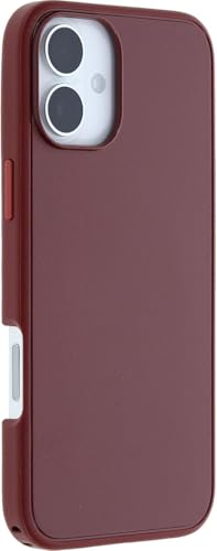 Image of OtterBox iPhone 16 Plus - Symmetry Series Slim MagSafe Case - Brick Red | 3X Military Drop Protection - Slim - Shockproof - Pocket-Friendly - Raised Edges - Anchor Points - Non-Retail Packaging