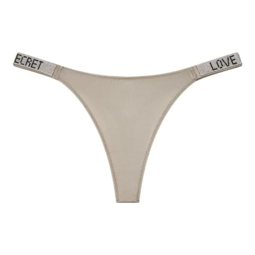 Image of Women's Low-Rise Thong Panty | Stretchable Polyester Innerwear for Comfort | Soft Waistband Lingerie for Women & Girls