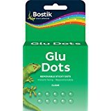 2X 1 x Roll of 200 Bostik Sticky Glue Adhesive Dots Removable 200 Dots Per Pack 805378