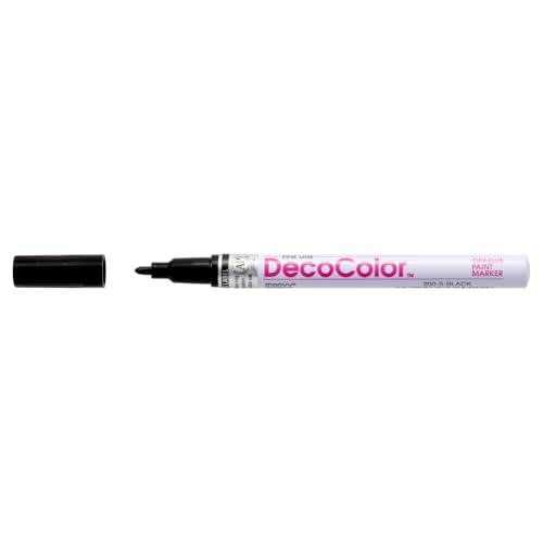 Uchida 200-C-1 Marvy Deco Color Fine Point Paint Marker, Black