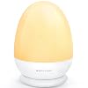 Luce Notturna Bambini , MediAcous Lampada Notturna LED 2 Opzioni di Ricarica, USB Ricaricabile con Base di Ricarica, Controllo Touch, 2500 mAh Luce Calda e Luce Bianca Dimmerabile Regolabile con Timer