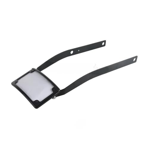 Support de relocalisation plaque moto pour virées nocturnes en Harley Softail Fat Bob