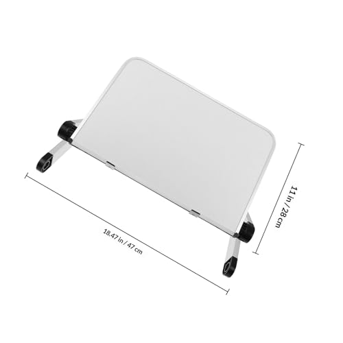 Soporte ajustable para laptop de escritorio blanco miniatura 2