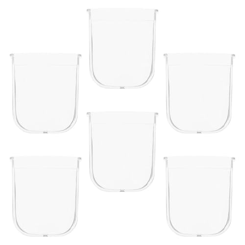 HEALEEP 6 Vasos Colectores de Condensación de Plástico para Olla Presión Eléctrica, Accesorios de Repuesto Aplicables, Caja de Almacenamiento de Agua Antigoteo, Fácil Limpieza, Capacidad