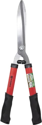 20 Carbon Steel Hedge Shears - Razor Sharp Rust Resistant Blades - Lightweight Garden Trimmer for Grass Shrubs Bushes - Anti-Slip Handles for Easy Cutting