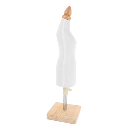 NIYANGLE Mannequin de Couture Garçon et Filles Fille en Bois Réglable, Buste Demi-corps avec Socle Carré, Accessoire Créatif pour Apprentissage Couture et...