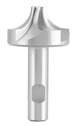 Image of Accusize Industrial Tools 3 /4'', H.S.S. Corner Rounding End Mills, 3 /4'' Shank Dia, 2-1 /4'' Cutter Dia, 4-1 /8'' Overall Length, 1011-3434 | H.S.S. Corner Rounding End Mills, 3 /4 inch Shank, 2-1 /4 inch Cutter Dia, 4-1 /8 inch Overall Length