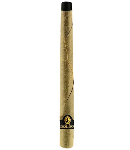 Image of Royal Swag Natural Pre-Rolled Palm Leaf Cone Rolling Papers - 25 Pcs King Size Palm Leaf Natural Cones with 1 Filling Stick - Corn Husk Filter Preroll Cones - 100 mm Length - (25 Rolls Total)