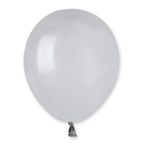 Biobased Natural Rubber Mini Latex Balloons 13cm / 5 in - Pack of 50 (Grey)