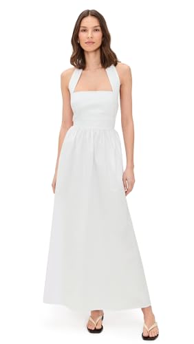 Susana Monaco Women's Poplin Halter Tie Dress, Sugar, XL : Clothing, Shoes & Jewelry