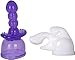 2Pcs Massager Attachment Accessory Massage Attachments Silicone Accessories (Purple +White)