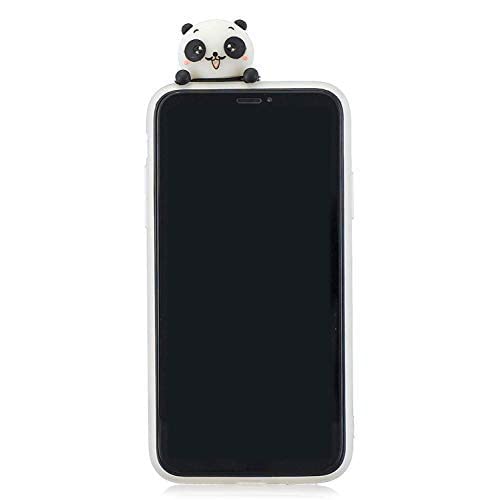 Image of MIDOS Back Cover Compatible With iPhone 13 Silicone 3D Cute Rubber Panda Girls Case For iPhone 13 (Panda),White