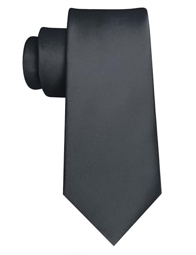 Image of JEMYGINS Solid Color Tie Mens Necktie for Business and Wedding