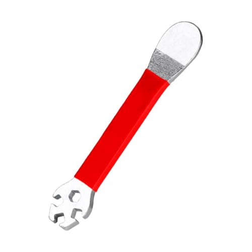 Menolana Bike Wheel Cycling Spanner Versatile Compact Bike Correct Tool Spoke Tension Adjust Tool for Riding Sports, Red