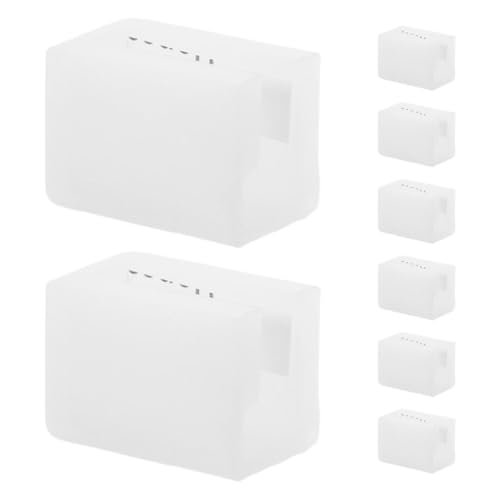 YARNOW Protectores de Esquinas para Muebles 8 Piezas de Silicona Suave Transparente Kit de Protectores de Tiradores de Cajón Anticolisión para Seguridad Infantil en Armarios y Cajones