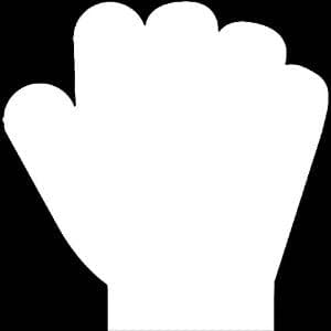 Amazon.com - Grabbing Hand Decal Sticker (White, 11 inch x 11.2 inch ...