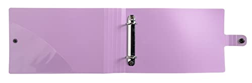 Exacompta 52990E Ringhefter Ellipse aus flexiblem Kunststoff 2 O-Ring-Mechanik DIN A5 quer Rücken 30 mm 1 Stück Zufallsfarbe Ringbuch Hefter ideal für Büro und Schule