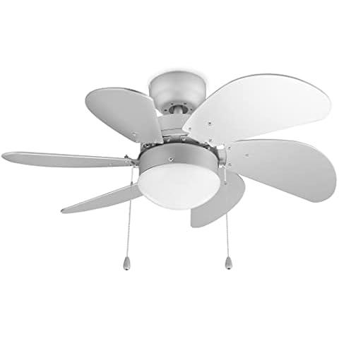 Tristar VE-5810 Deckenventilator mit Licht und Kordelzug; 76 cm ø; 3 einstellbaren Leistungsstufen; 50 Watt Leistung; Weiß Cover