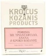 Krocus Kozanis Herbal Tea with Apricot,Mango & Greek Red Saffron 10 Teabags-0.63oz/18g