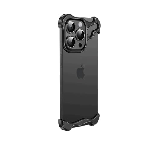 MILLION CASES® Back Cover Case for iPhone 15 Pro Soft Flexible Shockproof Protective Titanium Frame Luxury Bumper Case(Black) (B0CVDRDSCS) Amazon Price History, Amazon Price Tracker