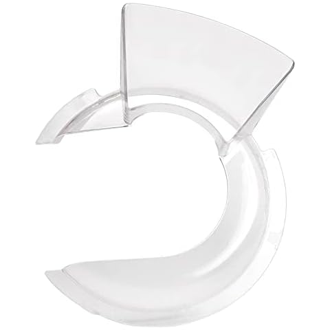 KN1PS Pouring Shield W10616906 For Kitchen Mixer Aid 4.5 and 5 quart Polished Or Brushed Stainless Steel Tilt Head Stand Mixer Bowls By Romalon Cover