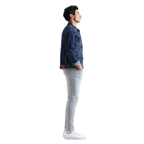 Image of Pepe Jeans Men's Tapered Fit Jeans | Mid Rise | Chinox | Jeans for Man