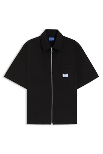 HUGO Hommes Ekyz Chemise Oversize avec Fermeture éclair sur Le Devant