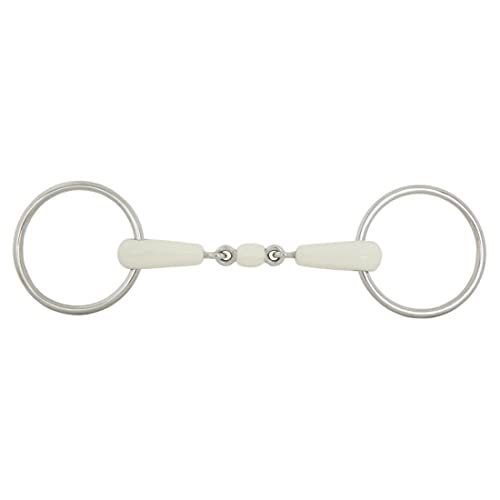 Filet BR double jointed loose ring snaffle combo comfort pour stabiliser le contact - 2
