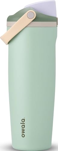 Image of Owala FreeSip Sway - Stainless Steel - 30-oz. - Green (Eucalyptus)
